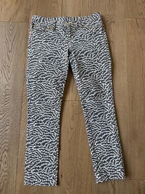 Tory Burch Printed Skinny Jeans Patterned Denim Pants 29/8